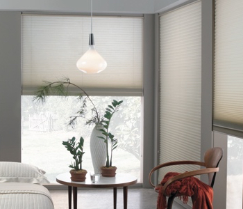 honeycomb shades in New York house